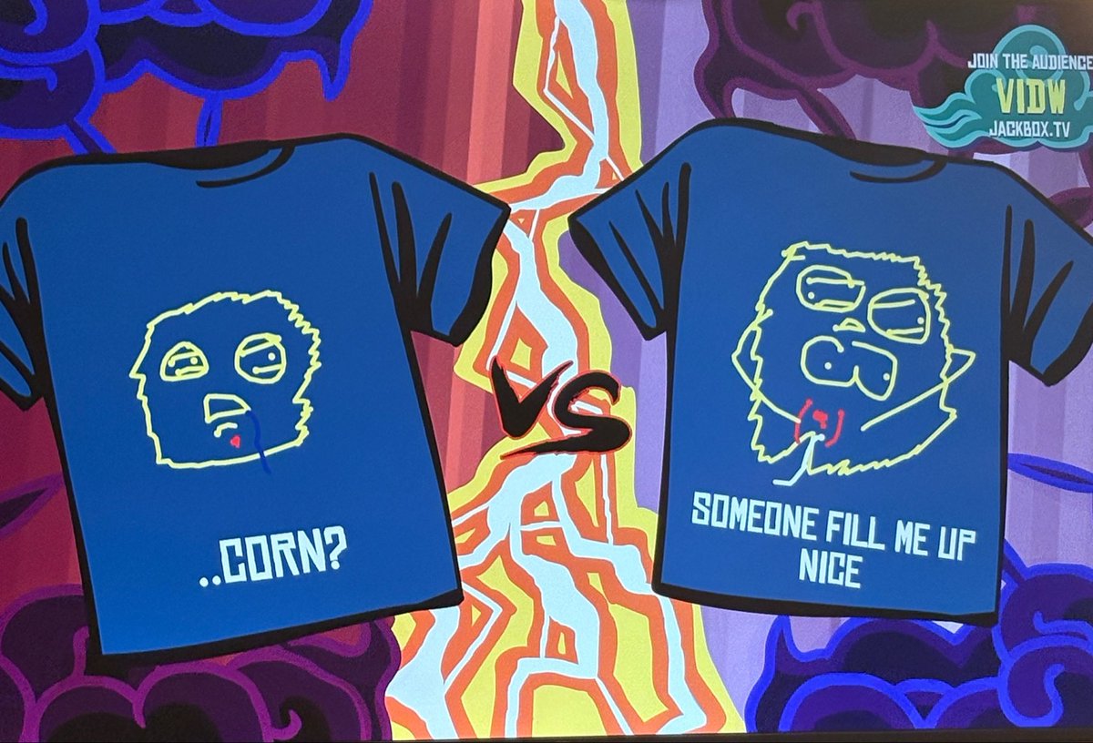 Bibertysmut's tweet photo. A few fans sent in a #biberty inspired jackbox game! https://t.co/7arFfuHJjx