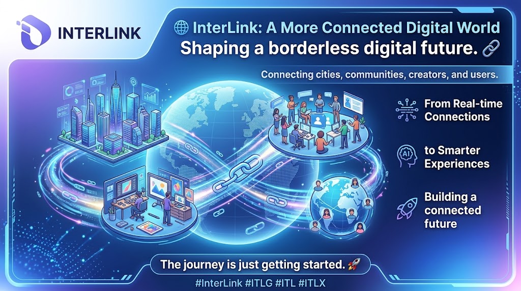 ssdrop27's tweet photo. 🌐 InterLink is shaping a more connected digital world where cities, communities, creators, and users can interact without borders. 

@inter_link  vision is simple, bring people closer through technology and build a more connected future. 🚀

#InterLink #ITLG #ITL #ITLX https://t.co/vODNPf0OqR