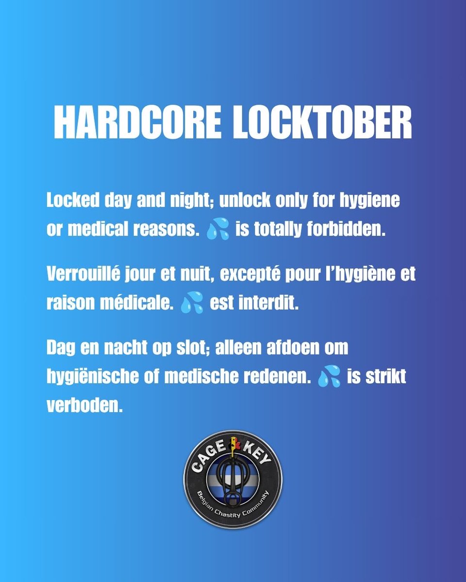 cageandkeybe's tweet photo. Your Locktober. Your rules. 🔐 https://t.co/vdufXyOVBB