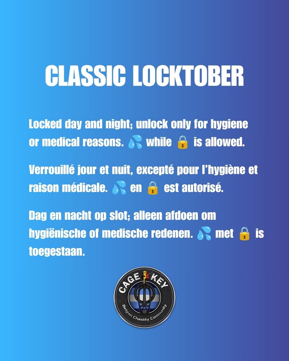 cageandkeybe's tweet photo. Your Locktober. Your rules. 🔐 https://t.co/vdufXyOVBB