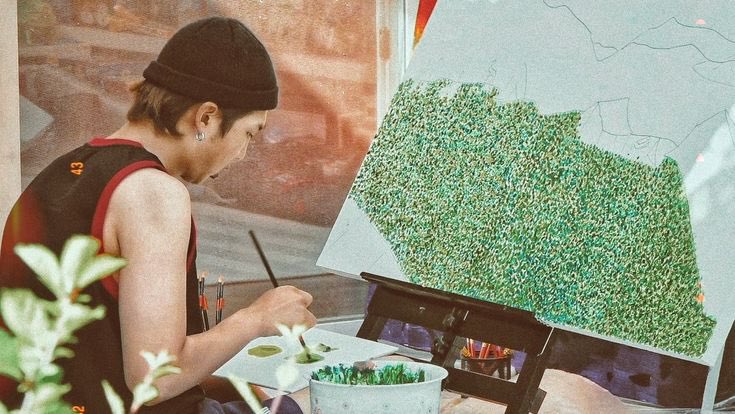 ohmanunot's tweet photo. “I’ve never painted once” 

the north remembers, Kim Namjoon https://t.co/JWz0ORLWJV