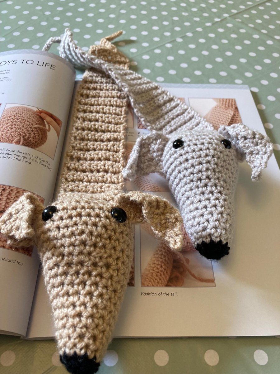 Offthehookhelen's tweet photo. Sighthound bookmarks make great gift ideas for dog lovers and bookworms!

https://t.co/yAoMokQEMh

#whippet #crochet #handmade #sighthounds #greyhounds #giftideas #bookmarks #books #reading #supportsmallbiz https://t.co/7RCZAJ6LZH
