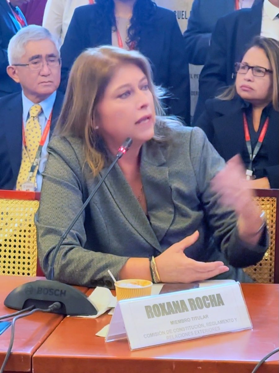roxanarochag's tweet photo. ¡Consensos por el Perú!

He reiterado en la #ComisióndeConstitución que se tome en cuenta los textos sustitutorios presentados por #RenovaciónPopular, #BuenGobierno y #Obras, toda vez que abordan dos temas fundamentales: seguridad ciudadana y Fenómeno El Niño.
Seguiremos impulsando el #diálogo abierto y los consensos con las distintas fuerzas políticas para atender los temas prioritarios del país.
Nuestro trabajo es responsable y riguroso, no se trata del gobierno, se trata del #PERÚ.