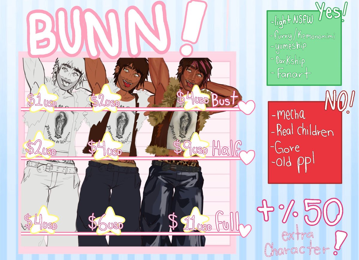 black1snoir's tweet photo. Everyone go commission @bunn1ezuku  or I'll shoot myself and you'll never hear from me again https://t.co/WsZE1y68mv