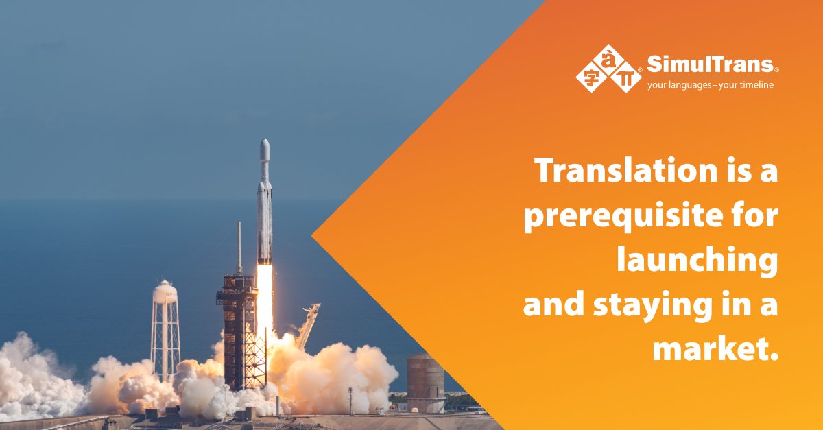 SimulTrans's tweet photo. To succeed in a new market, you need to translate your product for launch.
#Localization #Translation #GlobalGrowth https://t.co/yMBhMslb72