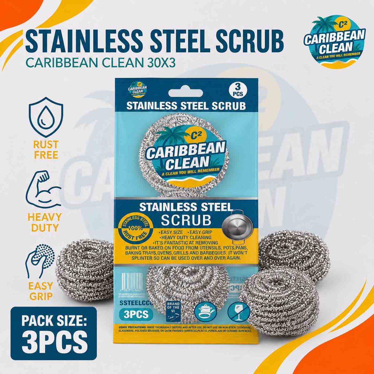plasticpro3's tweet photo. Caribbean Clean Stainless Steel Scrubs — stock the CASE.

Available now — https://t.co/a2SCr8os5S
Call/WhatsApp: +1 284 442 3331 | +1 284 542 3331
P3 Paper Plastic Products — Great Products. Better Service.
#CaribbeanClean #P3VI https://t.co/eRDH1Wz2Nq