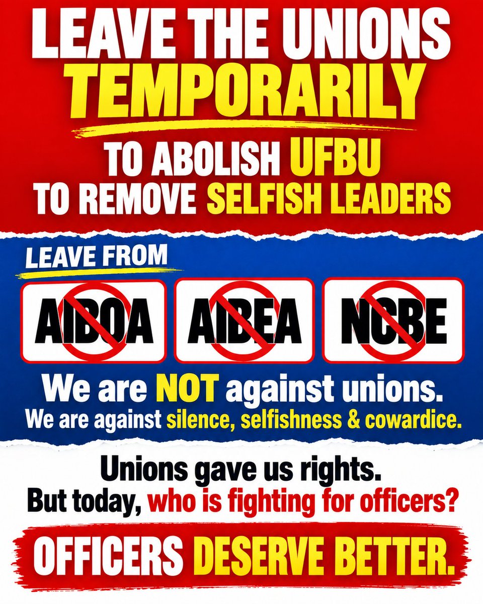 bankaffairs's tweet photo. These greedy power brokers will never leave the unions.

We have to throw them out.

No more silence.
No more selfish agendas.
No more compromises.

Officers must decide. https://t.co/q9JaFhzo1Z