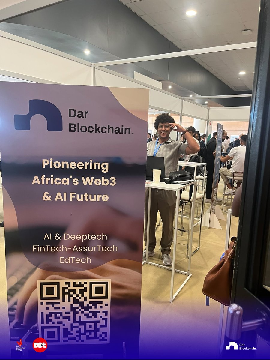 DarBlockchain's tweet photo. Throwback to Le Grand Bain 2026 in Marseille.

8th edition. 70+ exhibitors. 5 Tunisian startups in the room.

Dar Blockchain joined the event alongside our ecosystem Lead @talel_bg, meeting founders, investors and tech teams around new partnerships and market opportunities.

Big thanks to The Dot for managing the Tunisian delegation, and to @LaFrenchTech Aix-Marseille for the event.

A few moments from Marseille.
