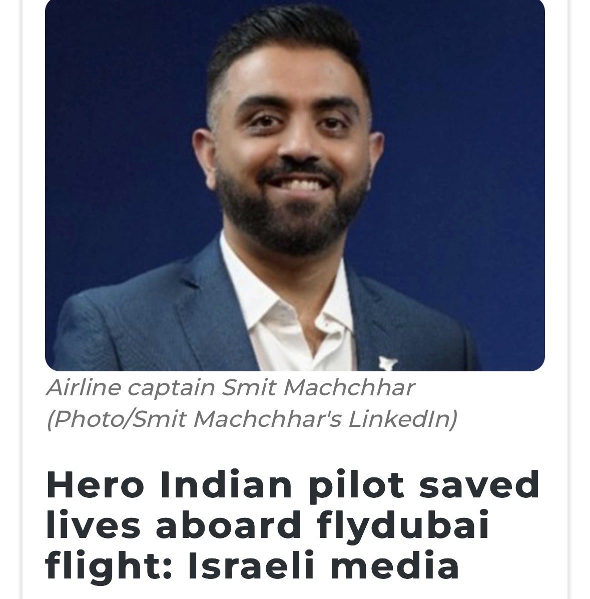 Adiii_013's tweet photo. An Indian pilot saved the plane from crashing and landed it. Even though he was stabbed by his fellow pilot, he managed to land. The other pilot intended to crash the plane. Some Israeli officials have described the incident as a suspected terror or “jihadist” attack. Investigation is on, but what a sick mentality of destroying a plane of around 180 passengers