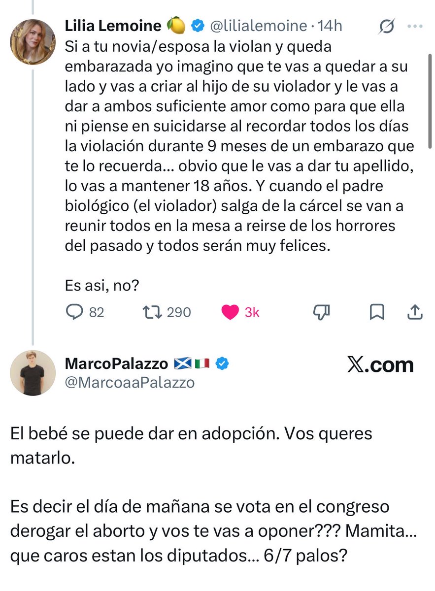 ccmilacantero's tweet photo. jajjaja ni en un caso hipotético se harían cargo del bebé de una hipotética novia violada, pero aún así esperan que vos cargues por 9 meses y sientas crecer en tu vientre un bebé producto de una violación. qué psicopatía https://t.co/at1exW8h1k