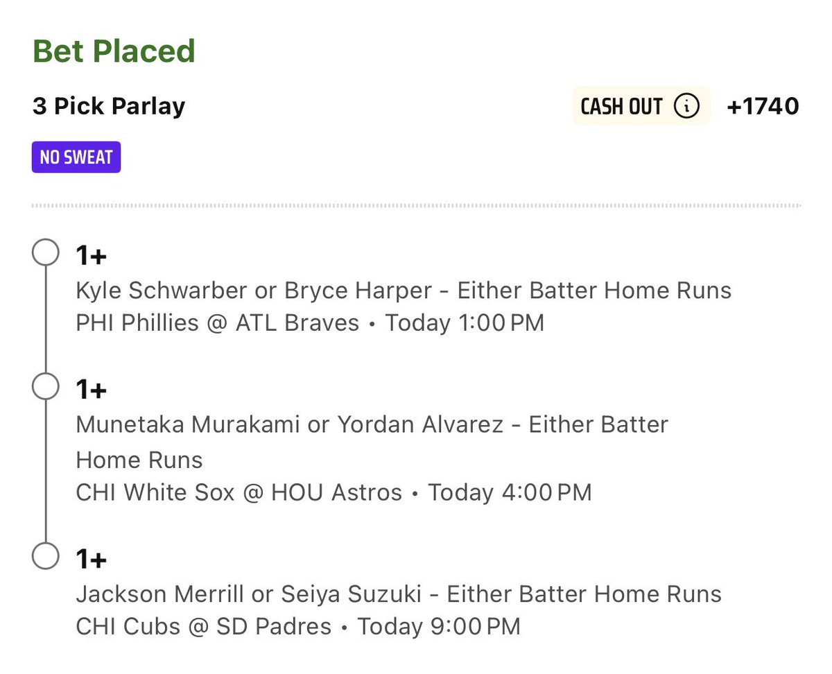 AlphaWagerz's tweet photo. And now… we wait 😈 my top 4 plays for today 
TAIL, FADE, OR MIX AND MATCH

#MLB #HomeRun #FollowTheAlpha🐺 #Gambling𝕏 #Parlay #HomeRunProps #Lotto #Dingers #MLBHomeruns #BettingPicks #Playoffs #WildCard #Wednesday #Chicago https://t.co/BGLOekU7Lo