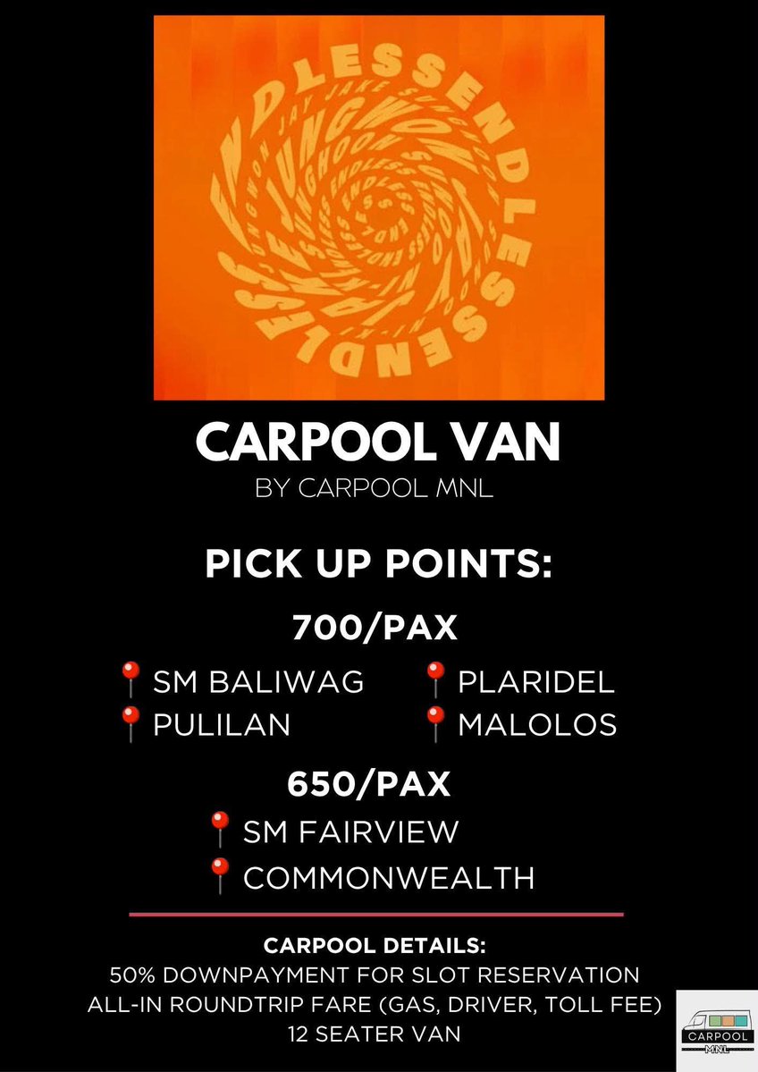tseskadr_'s tweet photo. ‼️LOOKING FOR PASSENGERS 

ENHYPEN: DUNKIN FANMEET CARPOOL VAN

October 03, 2026 - Mall of Asia Arena

🕙 10AM PICK UP TIME

RESERVE YOUR SLOTS NOW! ~ 💗

#ENHYPEN #ENGENES #DUNKIN 
#CarpoolMNL https://t.co/tX1ZiC49xY