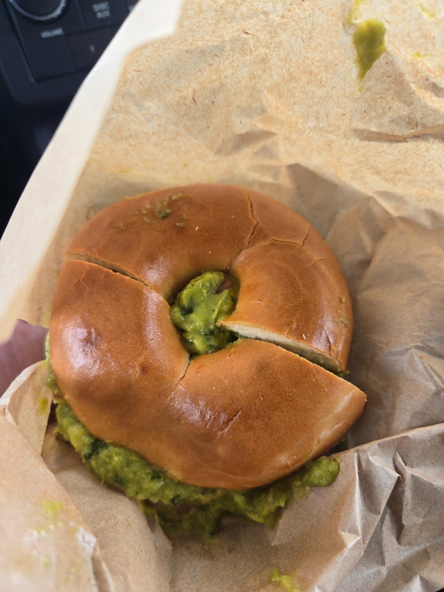 MetalKali's tweet photo. I visited this food truck across the street after my interviews and got a bagel with guacamole for lunch. Awesome folks and great customer service. Love the name. 😄
*cough* Hope to see more of them in the future. https://t.co/jovHWbcpGp