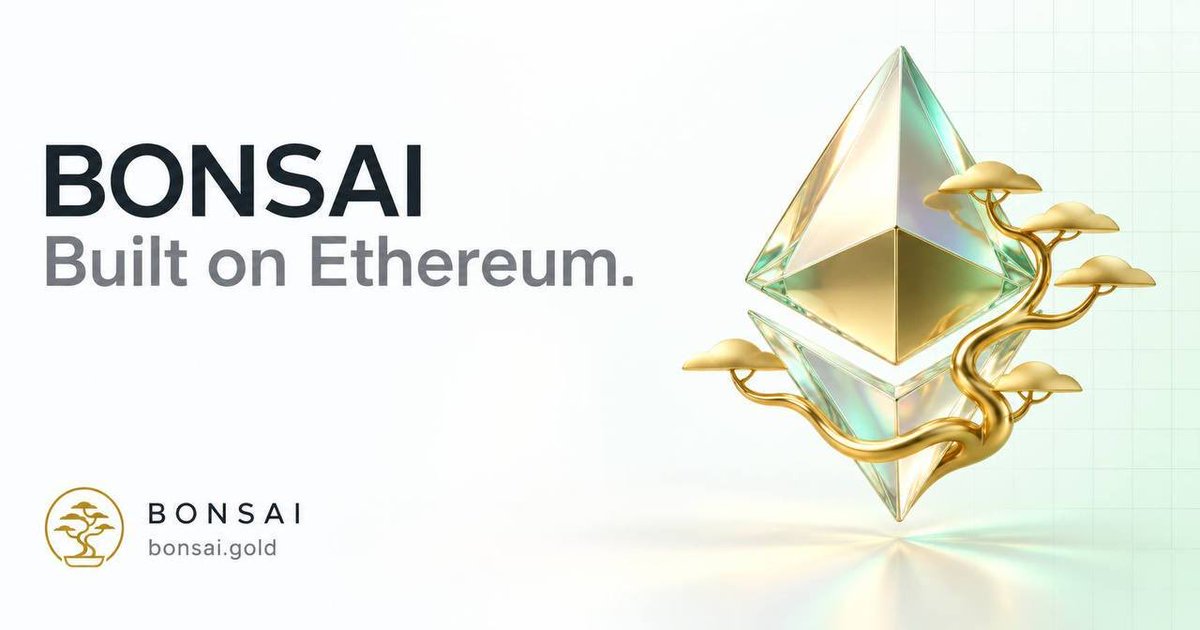 BonsaiGoldERC's tweet photo. $BONSAI BUILT ON #ETHEREUM REWARDS IN #PAXOSGOLD #PAXG @Paxos https://t.co/t5h2MvOFPh
