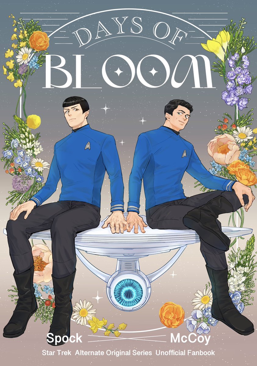 3tzm_'s tweet photo. 【MP49 スポマコ合同誌サンプル】
DAYS OF BLOOM／A5／56p
BEYOND公開から10周年を機に高砂さん（@takasa5）と合同誌を作りました🖖

全８本（漫画２本＋小説２本＋挿絵付きSS４本）のスポマコ詰まってます🚀 https://t.co/TGJWOV7maW