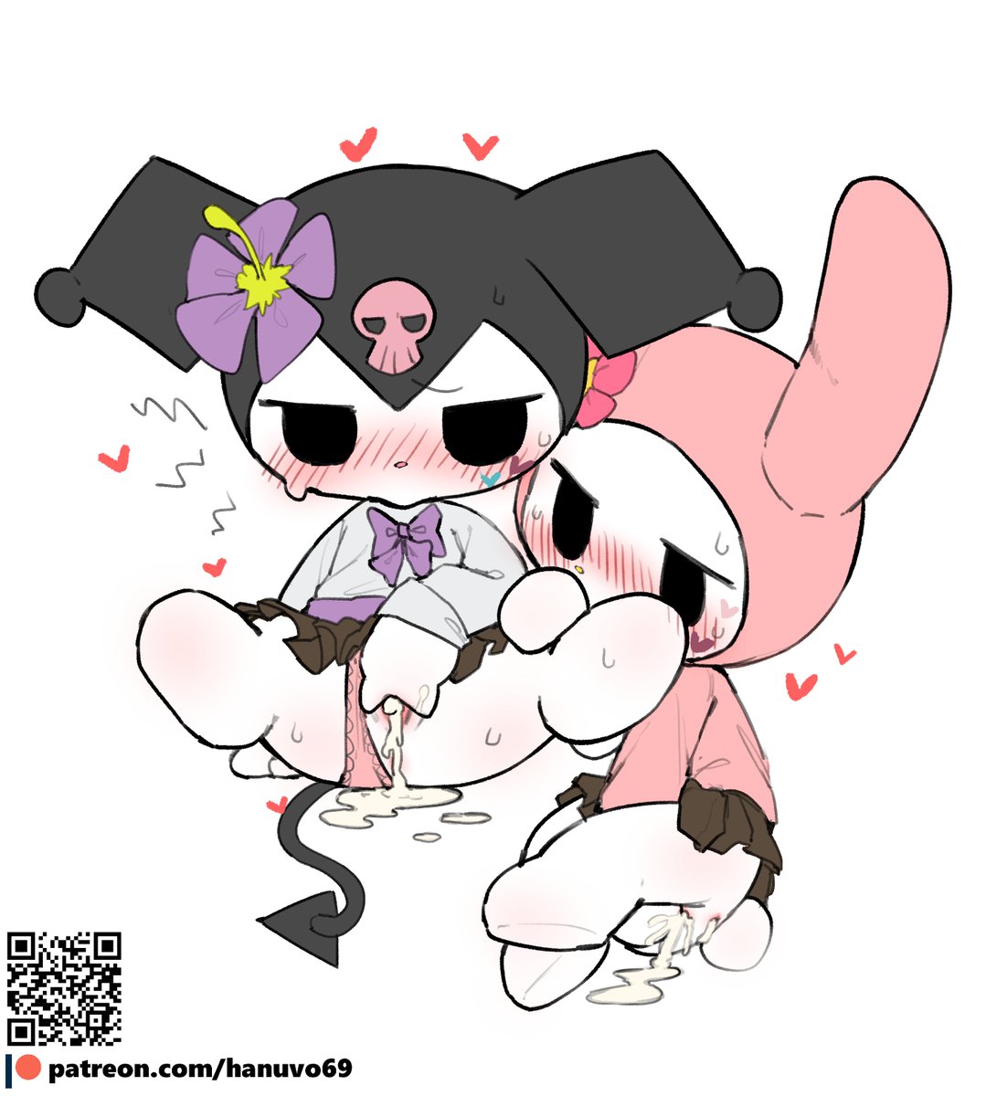 hanuvo1151186's tweet photo. Kuromi 🥵My Melody https://t.co/5sNFsxauZH