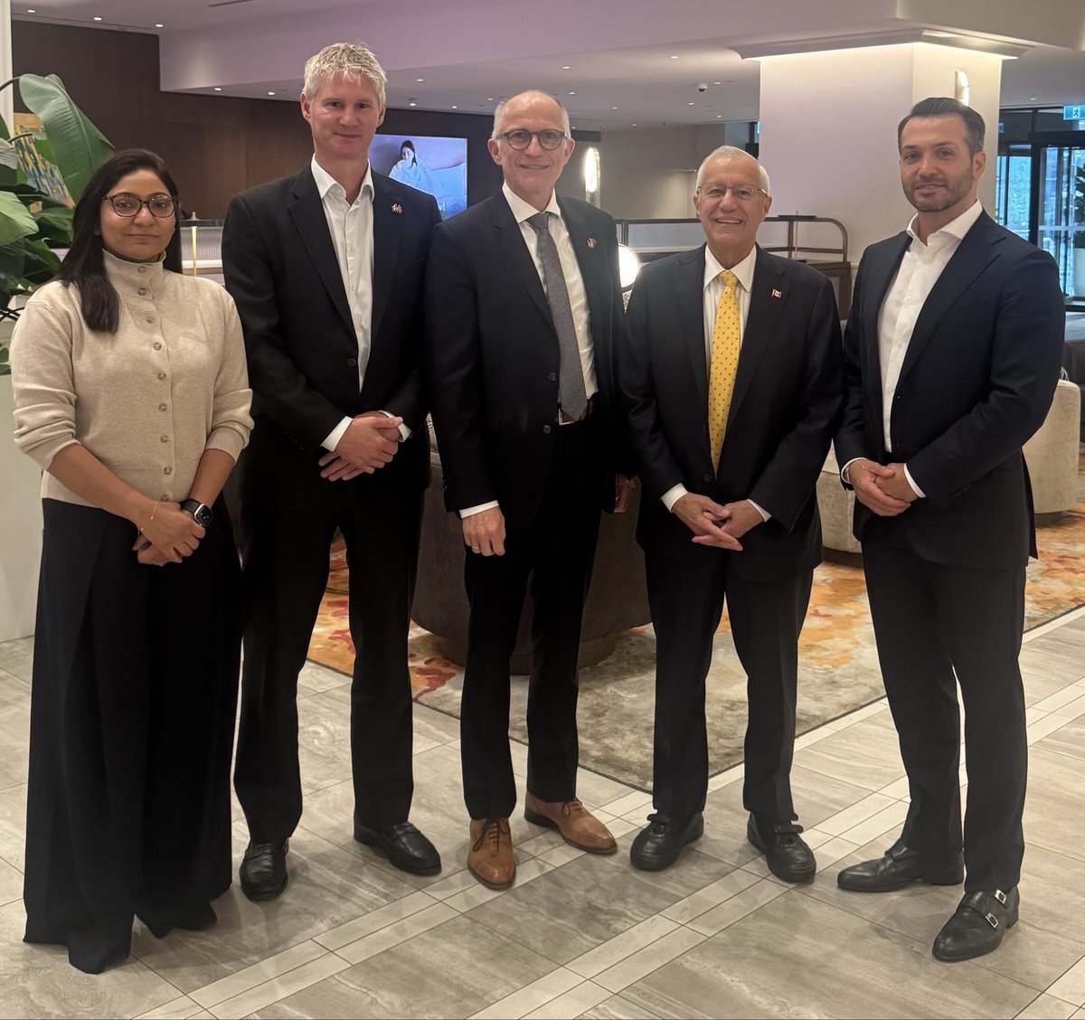 VictorFedeli's tweet photo. It was a pleasure to reconnect with Vianode’s Burkhard Straube and Emanuele Tricca this morning to receive an update on their ongoing site preparations in St. Thomas.
 
Through a $3.2B investment, Vianode is establishing North America’s first synthetic graphite facility and onshoring the production of a critical component needed to fuel Ontario’s defence and automotive sectors.
