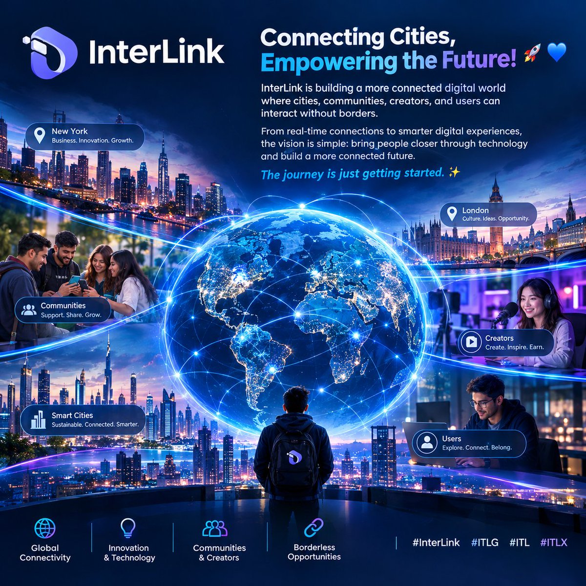 ssdrop27's tweet photo. 🌐 A connected future starts with bringing people, cities, and digital experiences closer together.

@inter_link  is building a space where communities connect, creators engage, and users move across a smarter digital world without borders.

#InterLink #ITLG #ITL #ITLX https://t.co/kQ9RueR69j