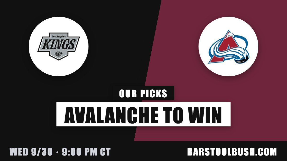 barstool_bush's tweet photo. Los Angeles Kings at Colorado Avalanche · Wed 9:00 PM CT

Our picks:
Colorado Avalanche to win
Los Angeles Kings +1.5
Under 5.5

https://t.co/evmf33Dafv https://t.co/tld3ZYH6Yz