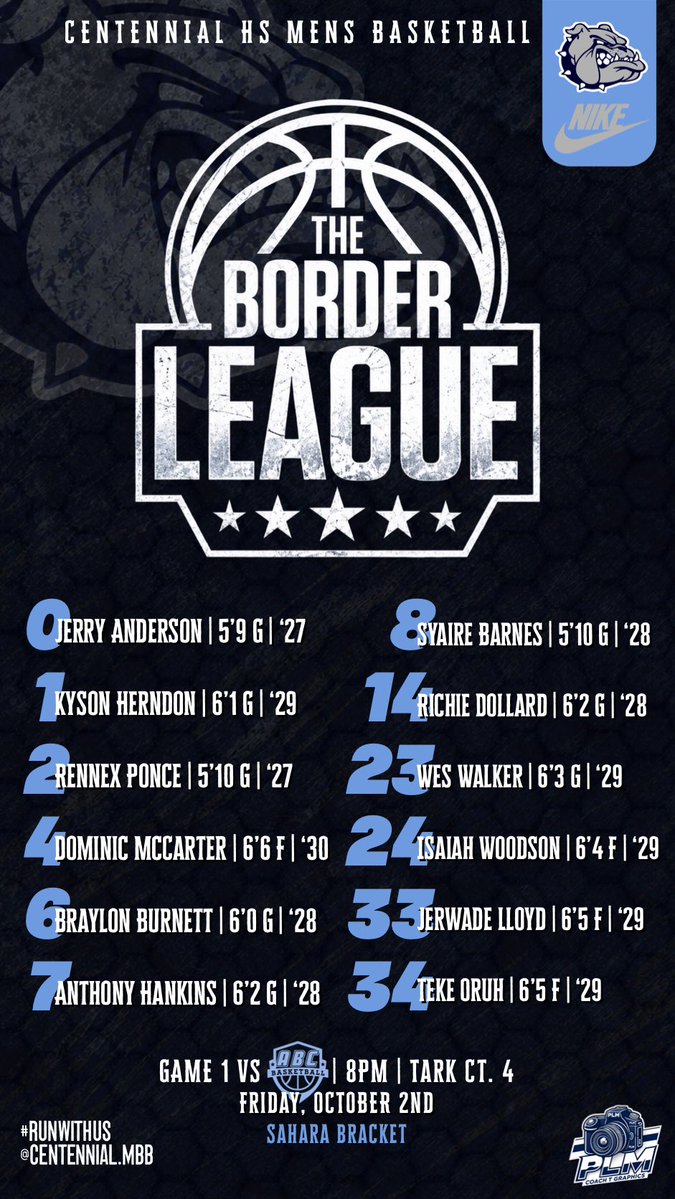 Centennial_MBB's tweet photo. Next Upβ¦π@brdrleague
#RunWithUs | #ForAllTheDogs https://t.co/9aV08OCfJp