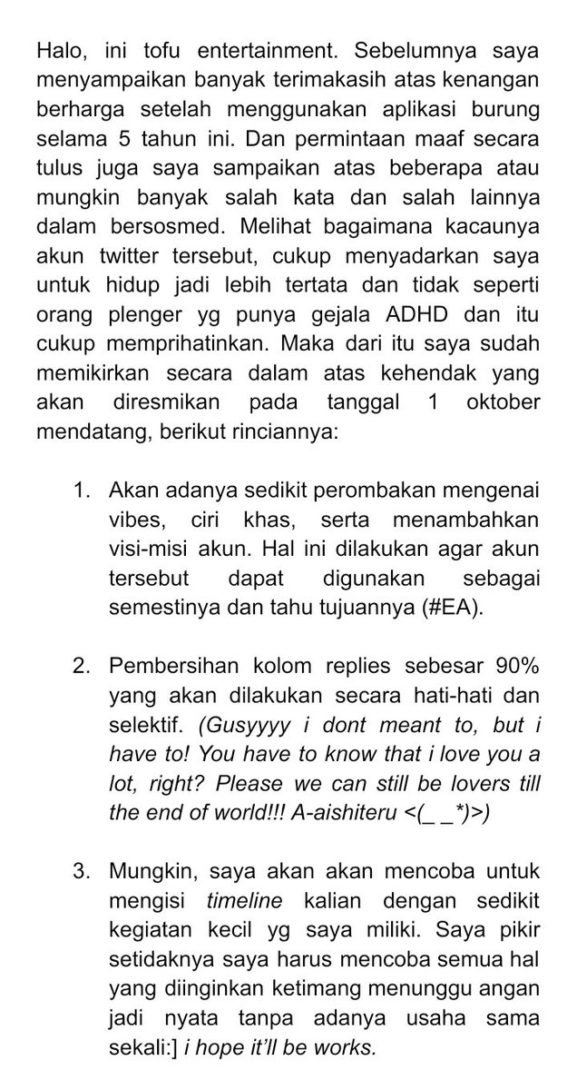 BITTFOOW's tweet photo. Halo, ini tofu entertainment. Sekian terimakasih. https://t.co/zcnG3lImad