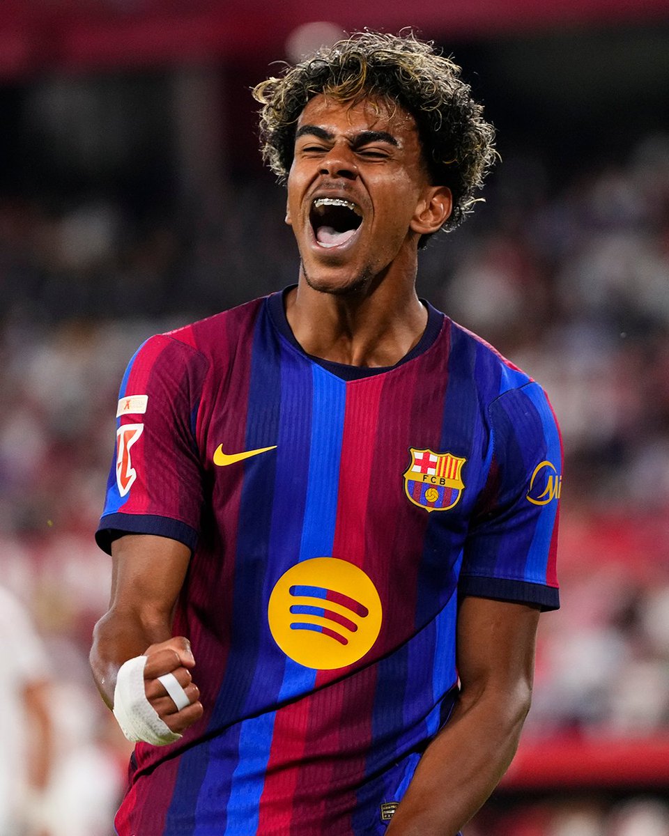 footballontnt's tweet photo. Lamine Yamal is the only player to complete 25+ take-ons and create 25+ chances in Europe's top five leagues this season ⚡ https://t.co/RwaR6Dgy0R