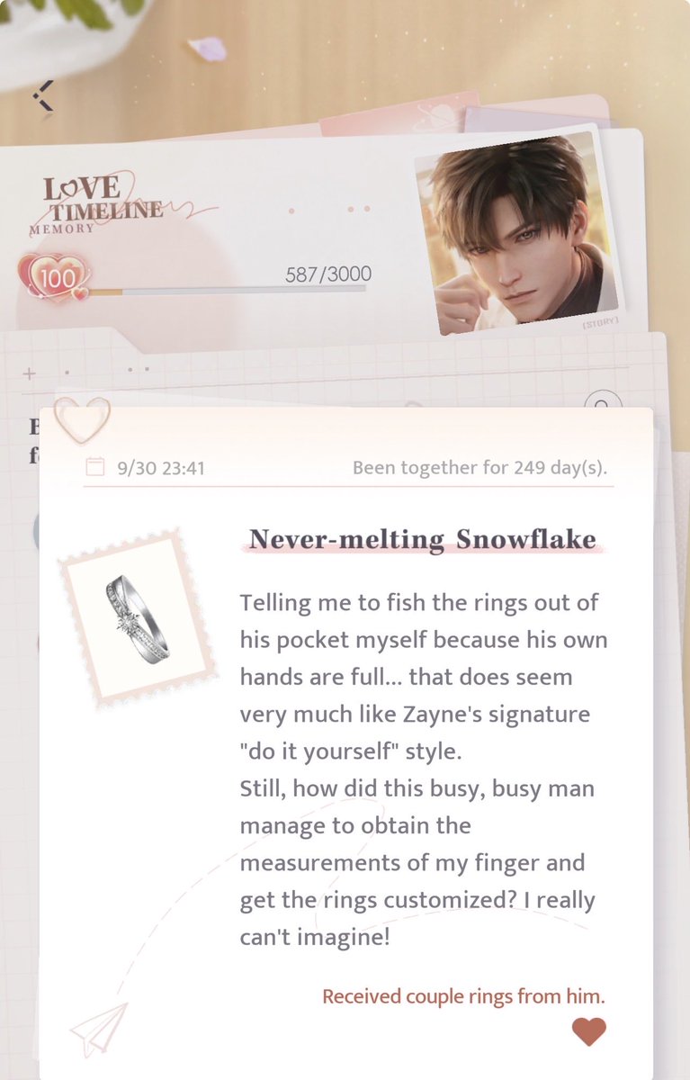 Edenchi7's tweet photo. I’m so happy I reached Level 100 on the last day of Zaynetember ,how beautiful that this will be our anniversary date every year 🥹❄️

#zayne #lads #zaynetember https://t.co/6DeDIZuYNw