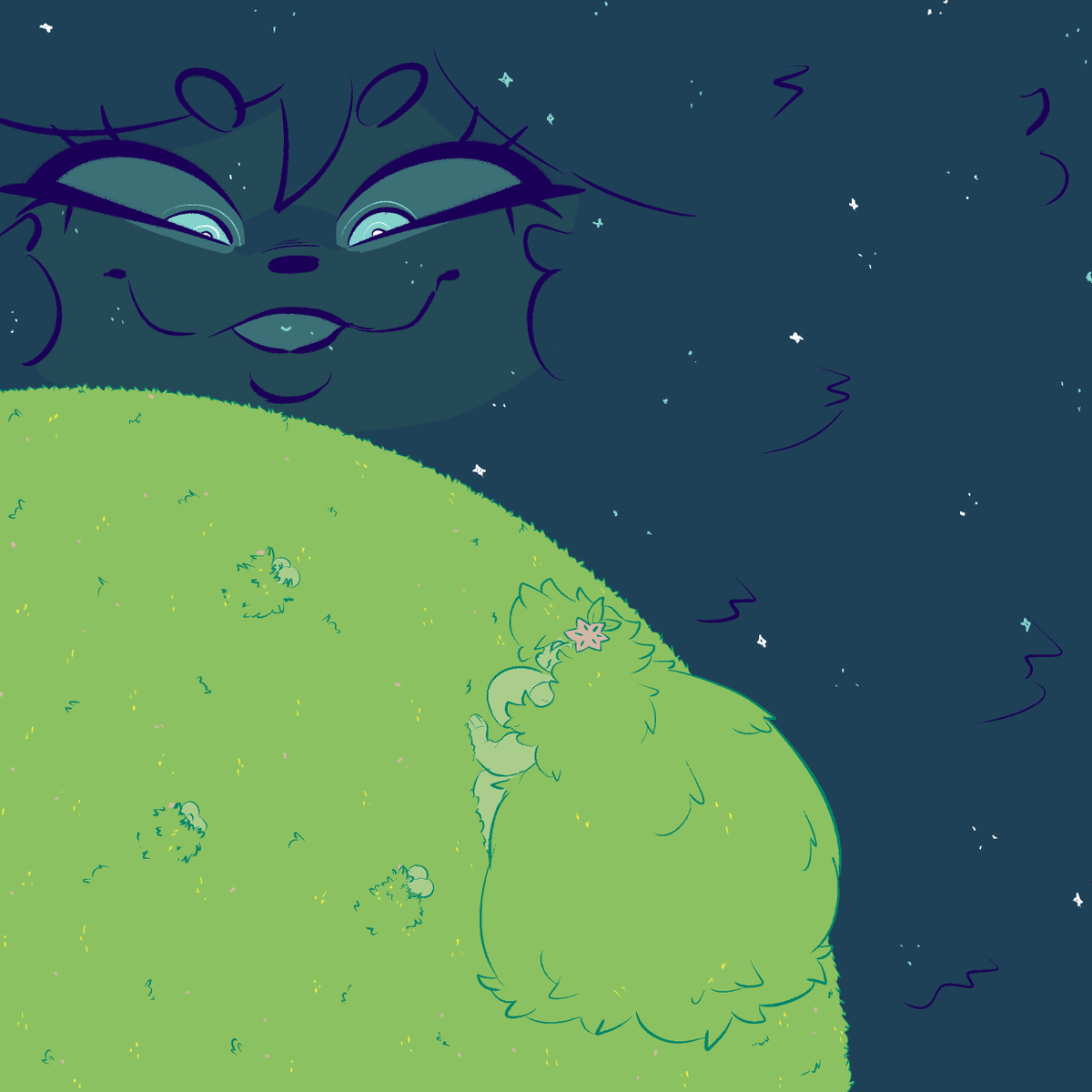 GrilledP0rk's tweet photo. Another commission, this time ALL IS SHAYMINS for
@/solfyrestories.bsky.social
#hyper https://t.co/FVzV3zcweF