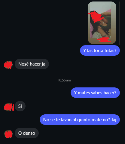 DevoxPosting's tweet photo. Garpa mi chamuyo? Traté de arreglarla poniendo lo segundo porque vi que es enfermera pero me parece que es inviable aunque tengo ganas de ver hasta donde podria llegar mi habilidad de chamuyo https://t.co/BNK8CYSaHJ