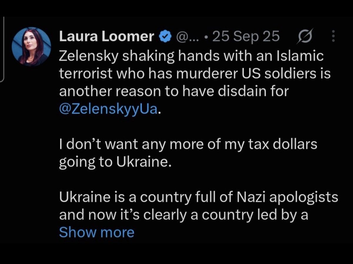 VONTYHEID's tweet photo. @LauraLoomer This whiny cunt got the call… who the hell cares let Russia turn Ukraine into Gaza… you know since it’s not a genocide 😂😂 https://t.co/8HZGhimBJz