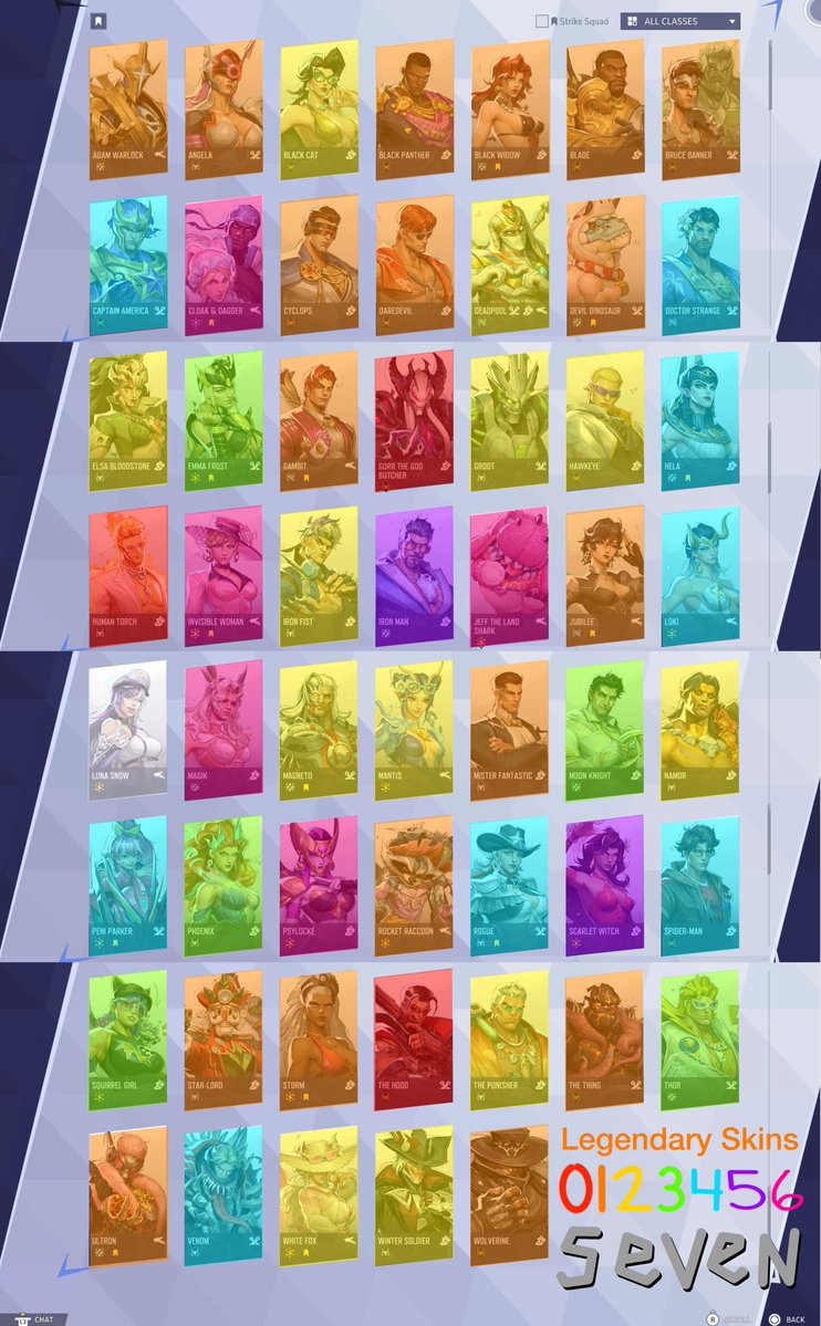 DOMOMMYNA's tweet photo. Congrats Luna Snow, you are the first @MarvelRivals character to receive SEVEN Legendary skins! She must be Marvel’s most popular comic hero right… RIGHT??? https://t.co/halU8B4won