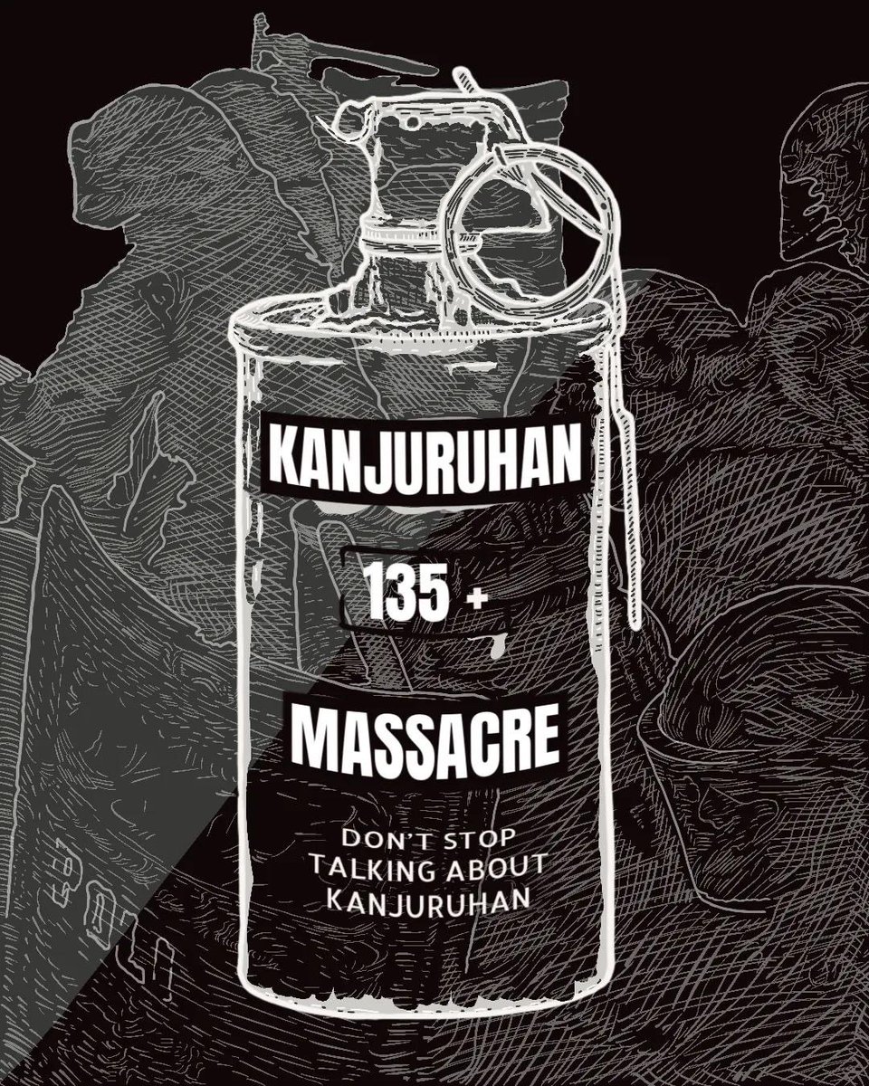 bajolball's tweet photo. UNTUK KESEKIAN KALI, POLISI AKAN MEMBUNUHMU!

#DontStopTalkingAboutKanjuruhan #JusticeFor135 #KanjuruhanMassacre https://t.co/qH119oJZN6