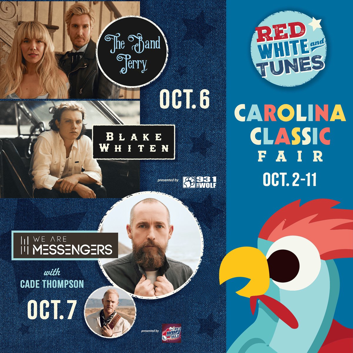 yesweekly's tweet photo. Still making your plans for this weekend? Don’t forget The Carolina Classic Fair is here! 🎡 Jam out to free concerts with your admission into the fair, enjoy fair food, and meet Joey Chestnut at the hot dog eating contest! For more information on all the fair has to offer, visit https://t.co/UovQjd95a8.

— Paid partnership with @WSFairgrounds 

#carolinaclassic #winstonsalem #fairgrounds