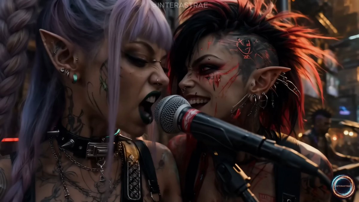 AlaranFan's tweet photo. In Chapter Two of the web series Alaran, Dr. Adrian Vale's sick sister has a teddy bear of the fictional heavy metal / rock band SLAYYYROT.
📽️Watch Chapter Two for free on YouTube https://t.co/rLUpcYcUOu

SLAYYYROT were performing on the streets of Meridian City on the planet Meridia earlier in the Chapter Two.
I hope she makes a full recovery later on the in the story, SLAYYYROT get released from jail (they got arrested by Helix Dominion) and she can watch them perform live!

#ai #storytelling #detail #worldbuilding #film #series #shortseries #sick #illness #cyberpunk #fantasy #suno #seedance #fantasy #imagegeneration #music #rock #metal #band #AIart #art #relationships #family