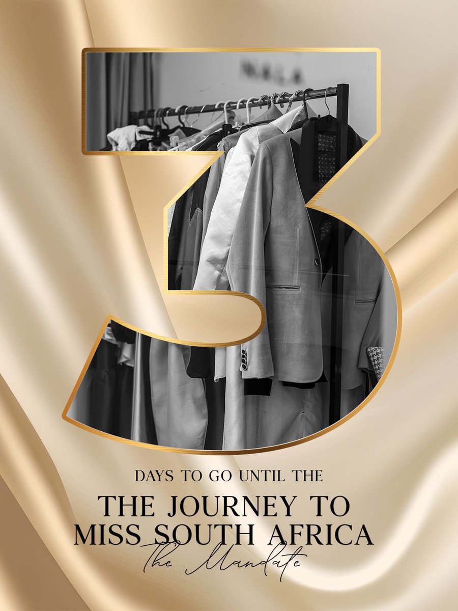 Official_MissSA's tweet photo. 3 DAYS TO GO…👀

The wait is almost over.
The Journey To Miss South Africa is about to begin.

Are you ready? 👑

#MissSA2026 #TheJourneyToMissSouthAfrica https://t.co/14NB33DmXT