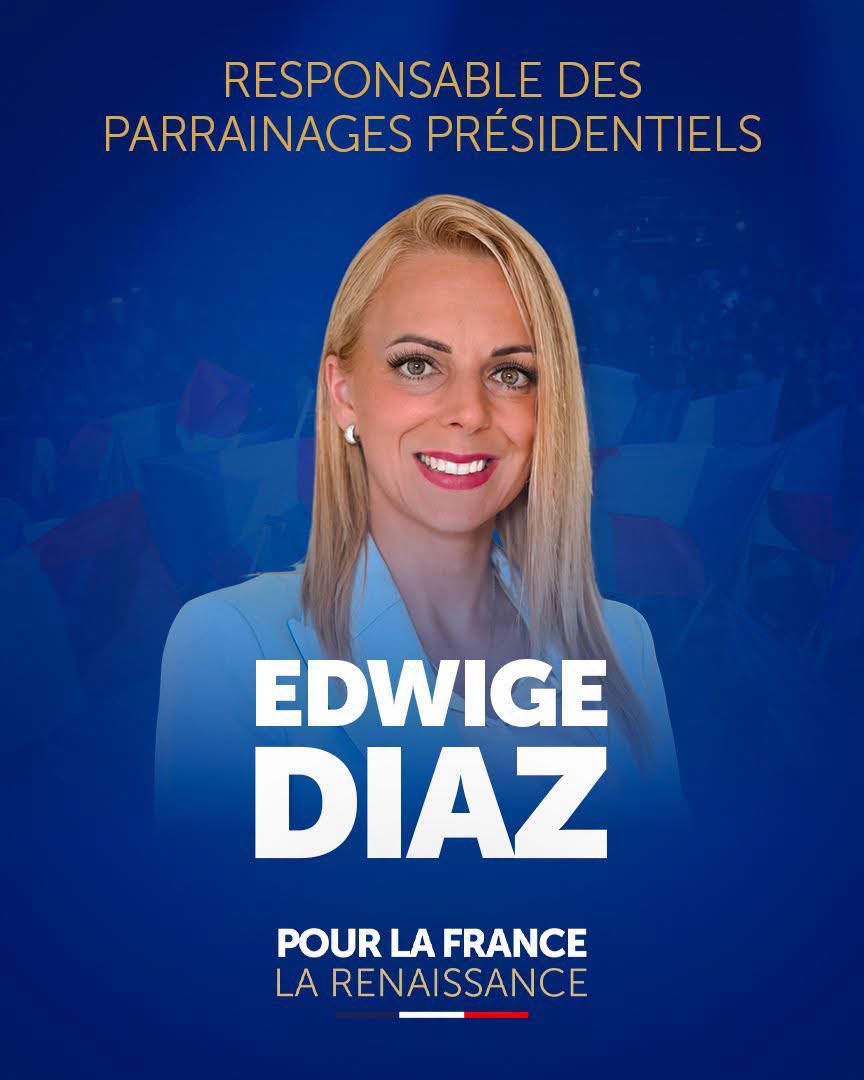 diaz_edwige's tweet photo. 🖊️C'est avec beaucoup de fierté que je vous annonce ma nomination en tant que responsable de la collecte des parrainages pour l’élection présidentielle🇫🇷.

Mesdames, Messieurs les Maires, nous comptons sur vous 📩.

👉parrainages@marinelepen.com https://t.co/QUJEwpTAM4