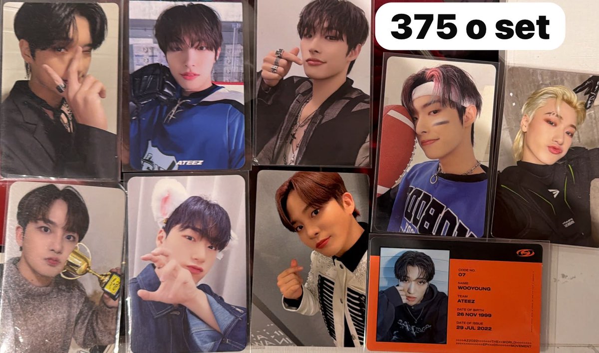Mariedrops's tweet photo. 🎀 VENDO/VENDA PHOTOCARDS ATEEZ VÁRIAS ERAS 🎀

valores na imagem + frete nacional

- frete nacional por superfrete: calculo o frete! (moro em Minas Gerais)
- envios toda quarta! 
- mando foto e videos do pc no privado!
- reservo com certeza de compra https://t.co/CriES9qrpt