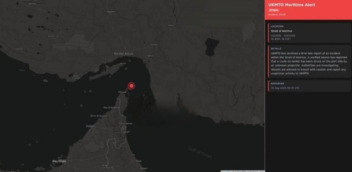 Lastchapter034's tweet photo. BREAKING.....
Iran has targeted a vessel with missiles in the Strait of Hormuz.

It is not yet known which country the vessel belonged to. https://t.co/Hn6gzsWWYr