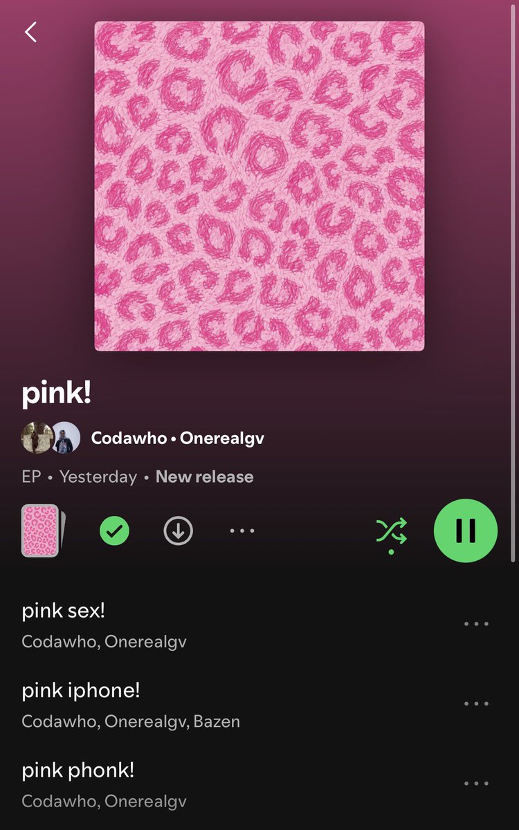 noxgenre's tweet photo. 🚨 @_codawho AND @onerealgv LINK UP ON “PINK!” 💿🔥

A 6-song project full of love, life, and good energy, featuring Bazen &amp; Musta4a. 🎶

Tap in and run it up. 👀
🔗 https://t.co/cwCKgOUmTv

🚨 OUT NOW 🚨

#Codawho #Onerealgv #Pink #Bazen #Musta4a #NewEP #NewMusic #NXGApproved https://t.co/sHPgfP7c8U