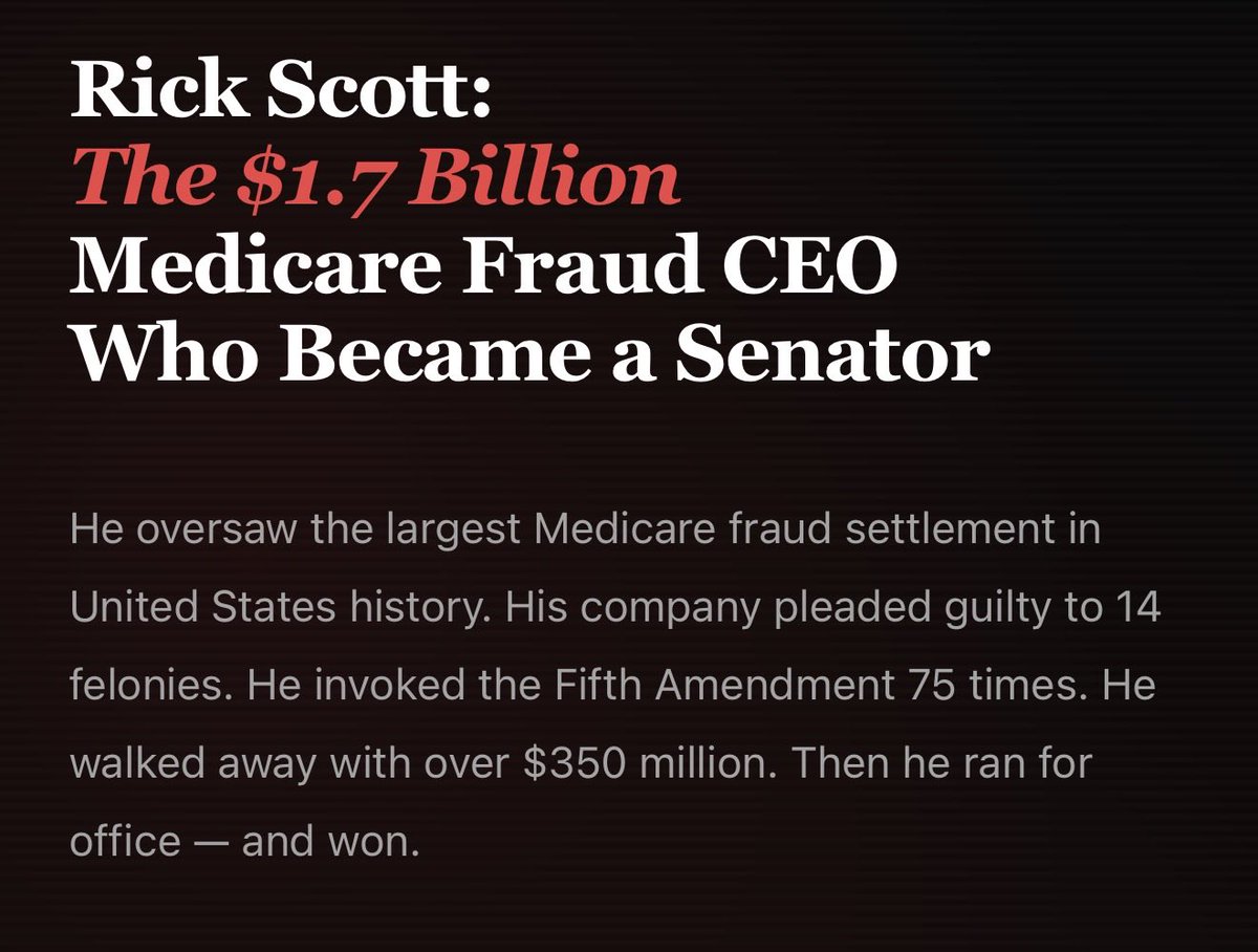 x0acake's tweet photo. @firstgenpolitic @hasanthehun Yeah he was talking to mike johnson feigning concern over medicare/medicaid fraud while having the largest medicare fraudster of all time Rick Scott active in his party. He wasnt threatening violence, that bitch Rick Scott knew that and so do you https://t.co/SQJ6PkRzyy