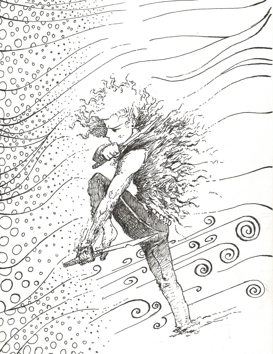 EdoanArtes's tweet photo. Vanishing.  

Drawn back in 2018! 
#art #drawing #inking #inkdrawing #inkart https://t.co/9dLZgAQoWL
