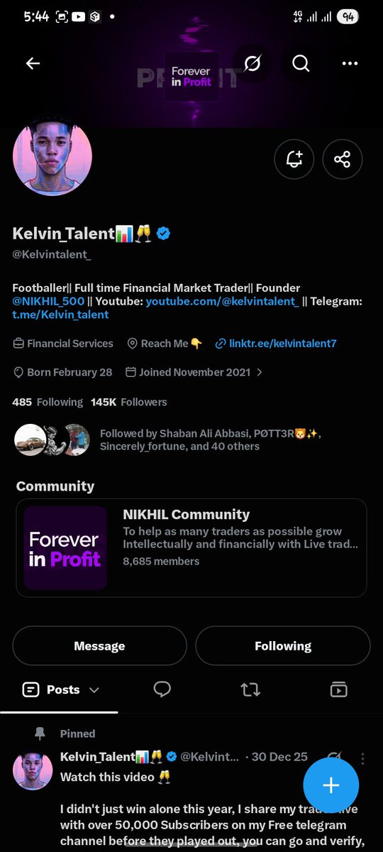 Tobiforex1's tweet photo. @Kelvintalent_ @GoatFunded @EdwardXLreal @Techriztm Done sir God let me be lucky 🙏 https://t.co/Y6mCfjUqd8