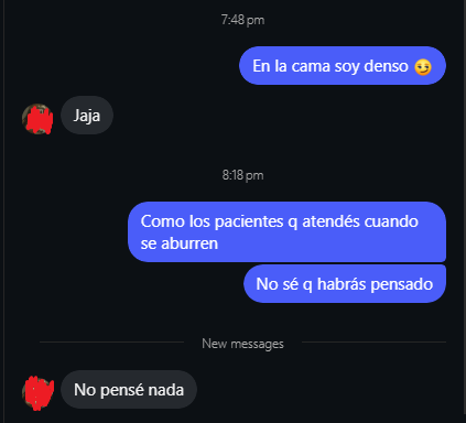 DevoxPosting's tweet photo. Garpa mi chamuyo? Traté de arreglarla poniendo lo segundo porque vi que es enfermera pero me parece que es inviable aunque tengo ganas de ver hasta donde podria llegar mi habilidad de chamuyo https://t.co/BNK8CYSaHJ