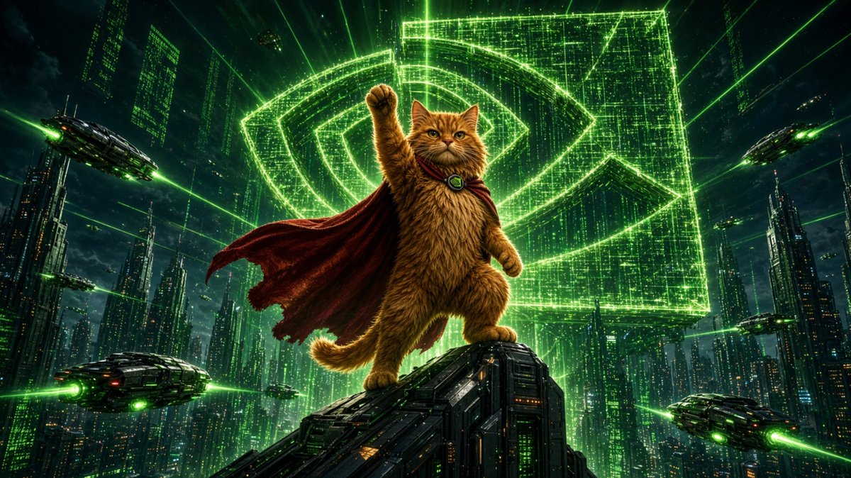 Crookshanks_SF's tweet photo. One @nvidia super cat to rule them all 😼 https://t.co/VApUDaYliV