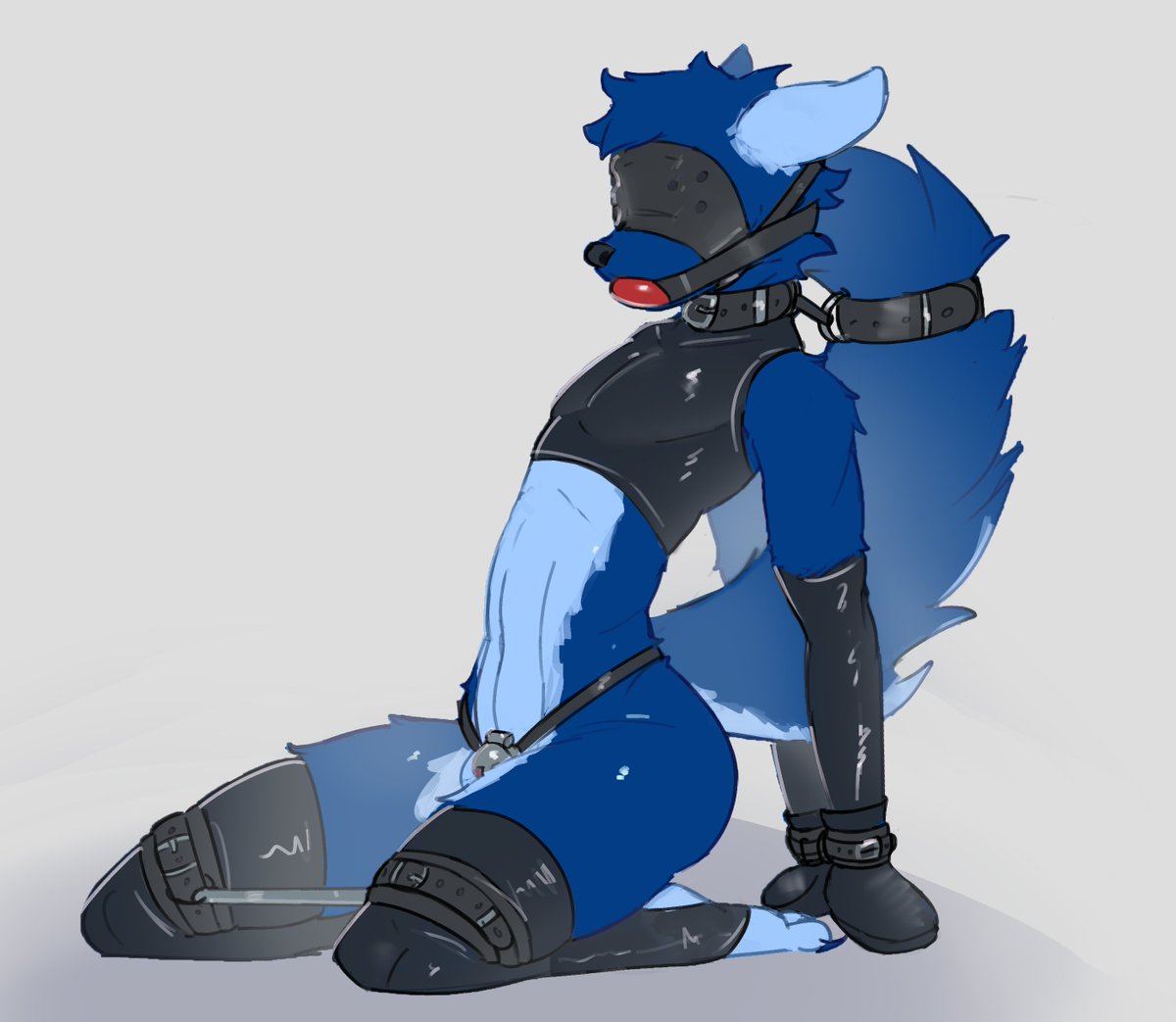 Weird_Cooper's tweet photo. One little thing I did for @bluecoffeedog. Still can't believe I've been ragebaited into tying someone up... https://t.co/whbGo3LnGZ
