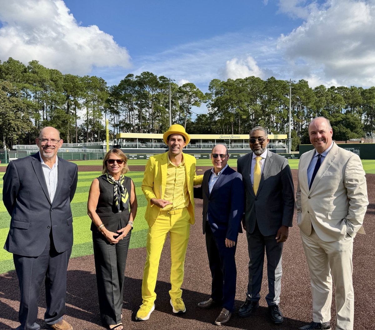 GABroadcasters's tweet photo. The GAB proudly recognized Jesse Cole as our 2026 Georgian of the Year, the association’s highest award.
GAB President Randy Gravley presented the honor yesterday at Grayson Stadium in Savannah, celebrating Cole’s creativity, leadership, and impact on Georgia and fans nationwide. https://t.co/i74WqbkPbY