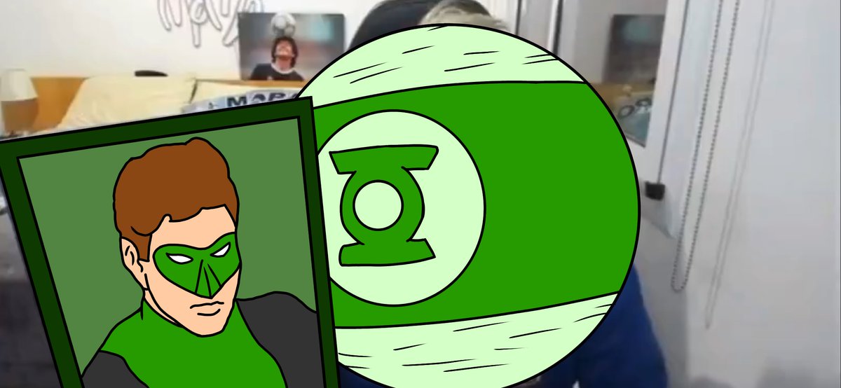 LevinDuz's tweet photo. Yo me quedo con esta imágen de Hal. Si a las diez aplauden, voy a salir a aplaudir y me chupan un huevo los Sinestro Corps. https://t.co/RbASaQs79F