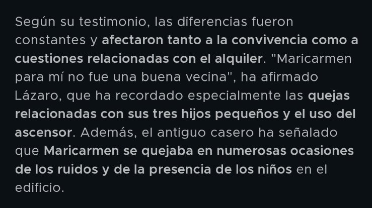 SinIdeasPropias's tweet photo. El antiguo casero de Maricarmen la define como una mala vecina. Entre otros motivos, porque se quejaba ELLA del ruido de los hijos de ÉL.
Hay quien ha manipulado el vídeo dando a entender justo lo contrario: los niños eran de ella y las quejas, de él. 

https://t.co/93nEytaQYX https://t.co/fkUVeRG8AF
