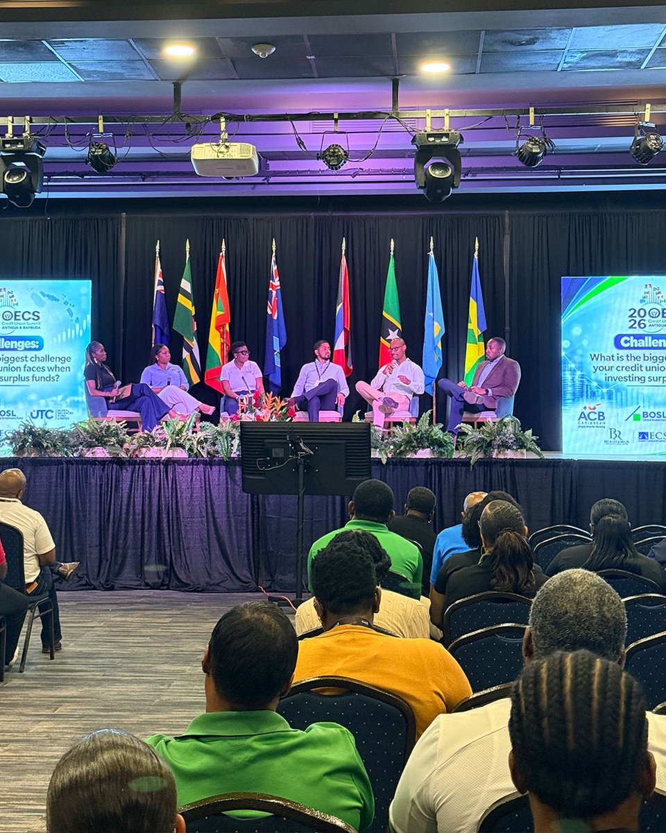 BoslGIF's tweet photo. Day 3 at the 2026 OECS Credit Union Summit brought connections, engaging conversations and fresh perspectives on the future of financial services across the region.  As Platinum Sponsors, BOSL Global Investment Fund and @BOSLInvestments were proud to be part of the conversation. https://t.co/SLjw84EAKH