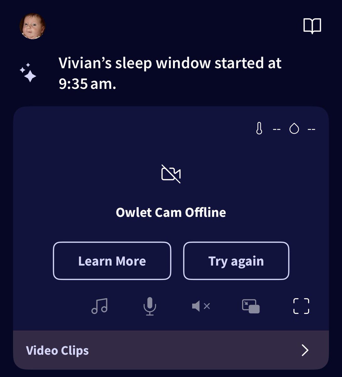 scootsmind's tweet photo. @owletbabycare sock is awesome for my baby. and the camera too. problem is their app is DOG SHIT. it’s terrible. and the setup process breaks all the time.

so i’m building my own bypassing Owlet’s auth, servers, and app entirely. https://t.co/blJkcwv94r